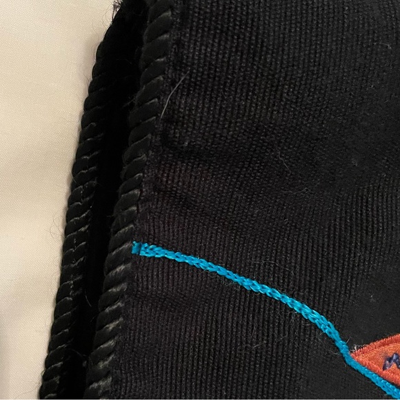 🧥 Alex Kim Black Jacket w/Bright Floral Appliqués & Embroidery. Size Medium. 🧥 - Picture 7 of 16